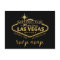 Gold Las Vegas Sign Wedding RSVP Response Postcard