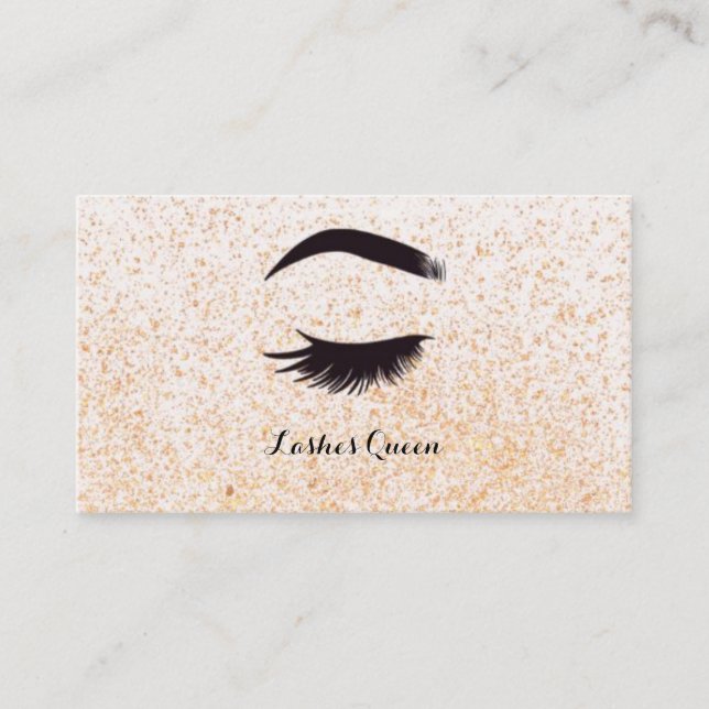 GOLD LASHES BUSINESS CARD (Front)