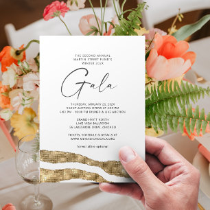 Gold Layers Gala Invitation