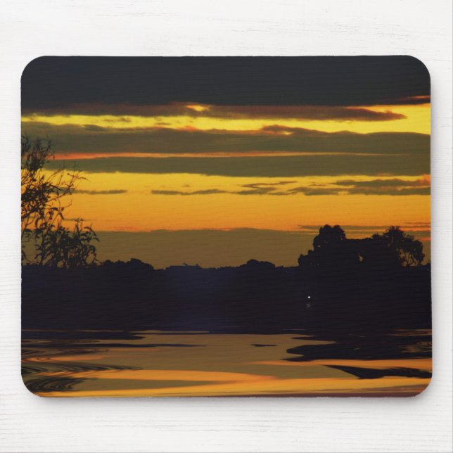 Gold Layers Sunset Mousepad (Front)