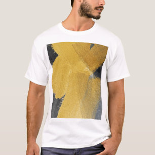 Gold leaf, abstract black design T-Shirt