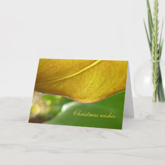 Gold Leaf Christmas Card