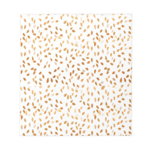 Gold Leaf Confetti on Pink Background Notepad