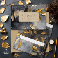 Gold Leaf Impasto Noir