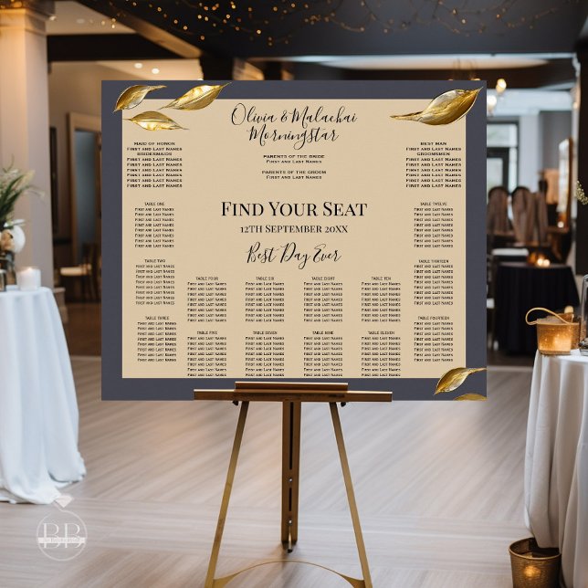 Gold Leaf Impasto Noir  Poster (Creator Uploaded)