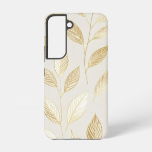 Gold Leaf Pattern Samsung Galaxy Case