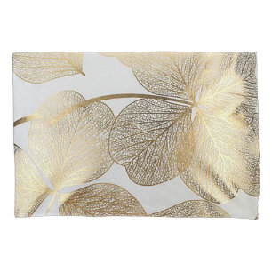 Gold Leaf Pillowcase Set