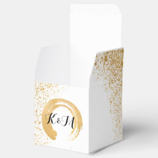 Gold Leaf Spray Reception Accessories Favour Box