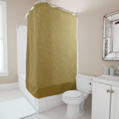 Gold Leather Shower Curtain  (In Situ)