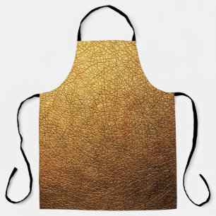 Gold Leather Texture Surface Background Apron