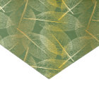 Gold Leaves on Green - Tissue Paper