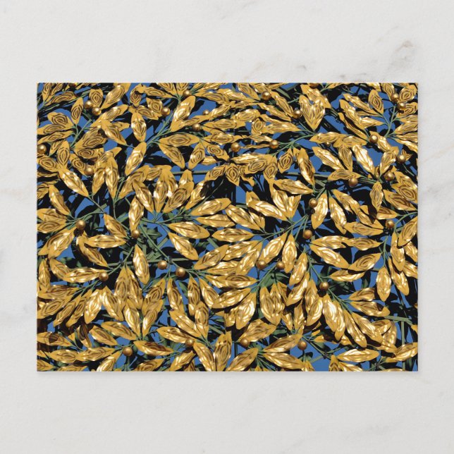 Gold Leaves Postcard (Front)