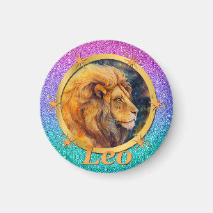 Gold Leo Zodiac Horoscope A Motivational Inspiring Magnet