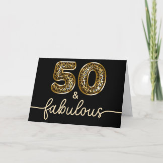 Gold Leopard 50 and Fabulous Black Card