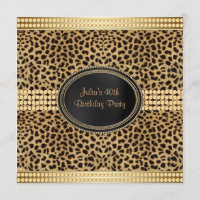 Gold Leopard Birthday Party
