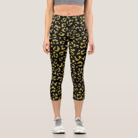 Gold Leopard, Gold Glitter, Leopard Pattern