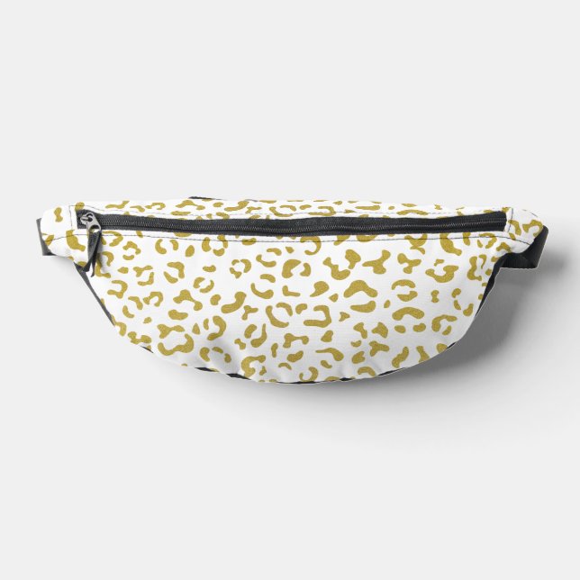 Gold Leopard, Gold Glitter, Leopard Print Bum Bags (Lay Down)