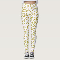Gold Leopard, Gold Glitter, Leopard Print