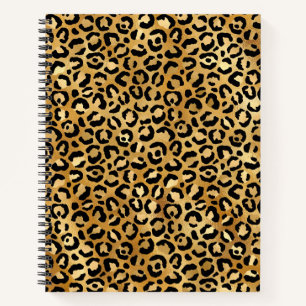 Gold Leopard Notebook