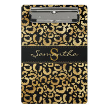 Gold leopard print custom