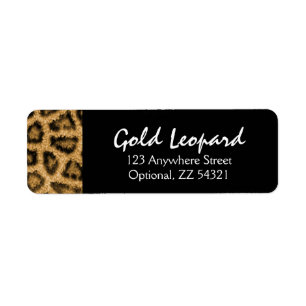 Gold Leopard Print Trendy Fur Pattern Wild Animal