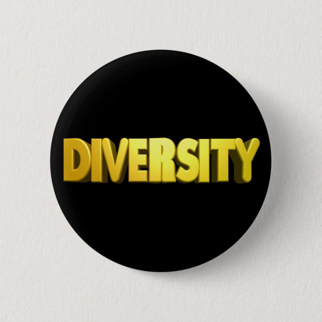 Gold Letter Diversity Button (Front)