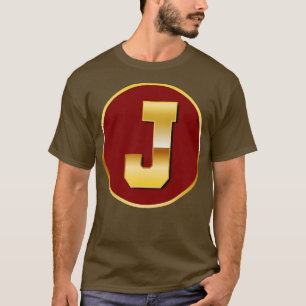 Gold letter J T-Shirt