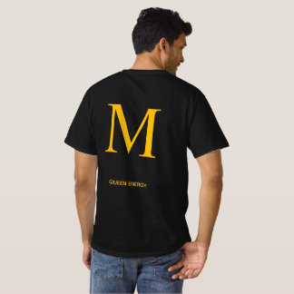 Gold Letter M Queen Energy Shirt – Luxury Black