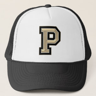 Gold Letter "P" Trucker Hat