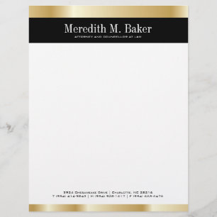 Gold Letterhead Flyer