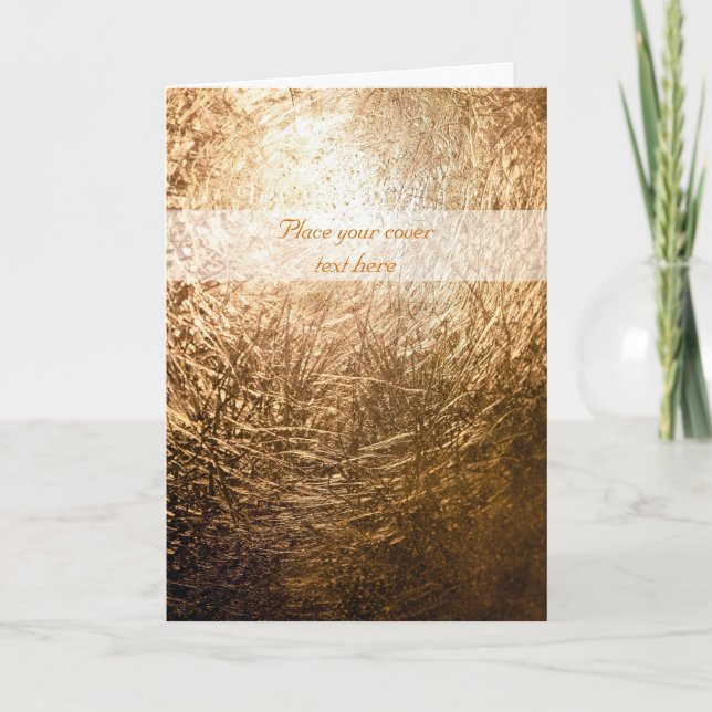 Gold Light 001 Holiday Card (Front)