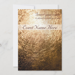 Gold Light 001 Invitation