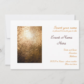 Gold Light 001 Invitation