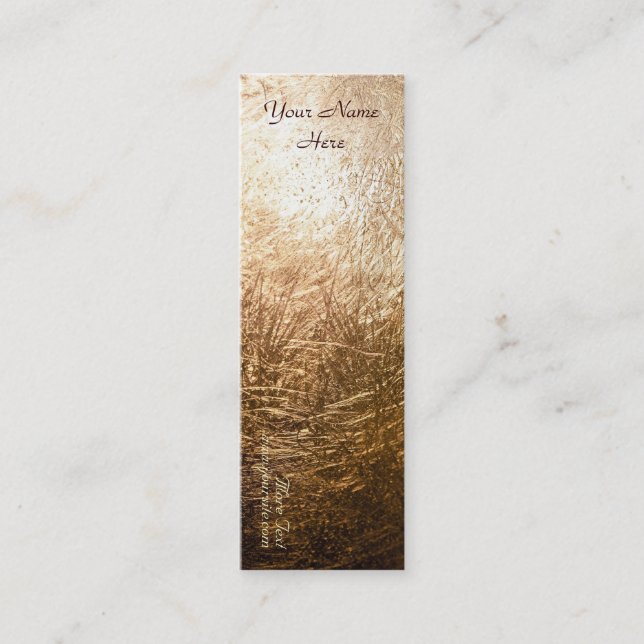Gold Light 001 Mini Business Card (Front)