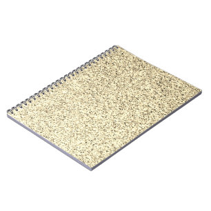 Gold light soft glitter sparkles notebook