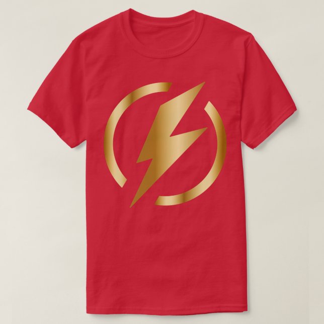 Gold Lightning T-Shirt (Design Front)