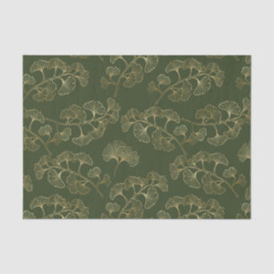 Gold Line Botanical Pattern Tissue Paper