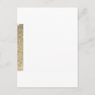 Gold line elegant modern Invitation Postcard