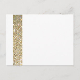 Gold line elegant modern Invitation Postcard