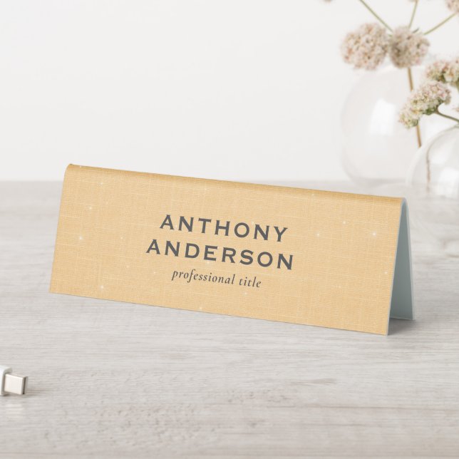 Gold Linen Texture with Subtle White Sparkle (In SItu (Table))