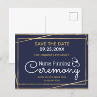 Gold Lines Nurse Pinning Ceremony Save the Date