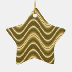 gold lines pattern ceramic tree decoration