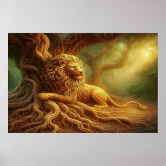 Gold Lion  Poster
