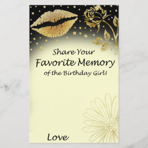 Gold Lips Favourite Memory of the Birthday Girl