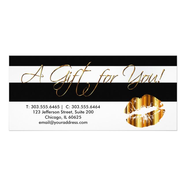 Gold Lips - Gift Certificate (Front)