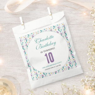 Gold Little Mermaid 10th Birthday Under the Sea Favour Bags