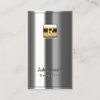 Gold Logo Metallic Detective Business Card