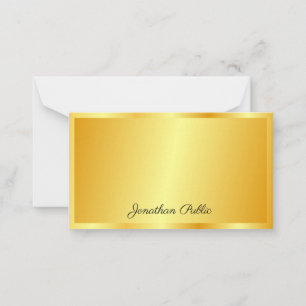 Gold Look Calligraphed Script Name Template Custom