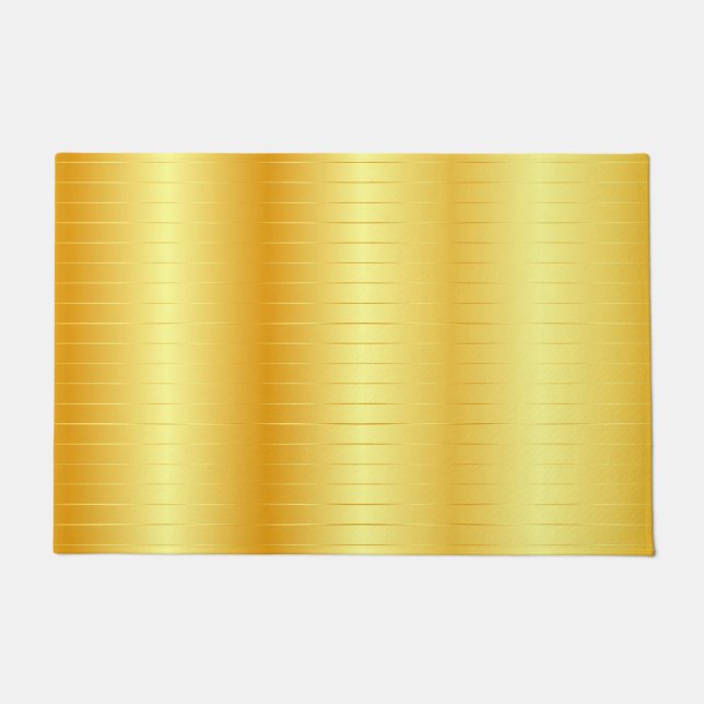 Gold Look Custom Elegant Trendy Template Doormat (Front)