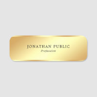 Gold Look Elegant Simple Modern Template Rectangle